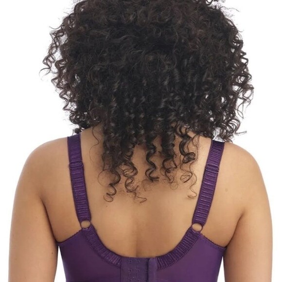 Elomi Cate Plum Purple plus size bra US 34K 34DDD Underwire Full Cup Banded Bra - Picture 4 of 9